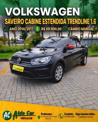 VOLKSWAGEN SAVEIRO 1.6 MSI TRENDLINE CE 8V FLEX 2P MANUAL VOLKSWAGEN SAVEIRO 1.6 MSI TRENDLINE CE 8V FLEX 2P MANUAL